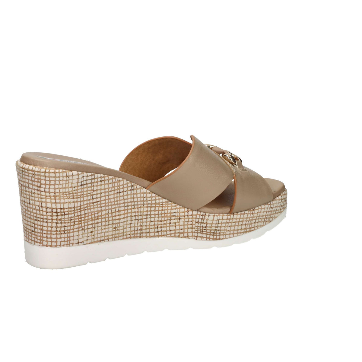 STUDIO MODA Donna Ciabatte con zeppa 51141-E5 Beige
