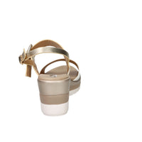 Tredy's Donna Sandali con zeppa 84215-E5 Bianco/Oro