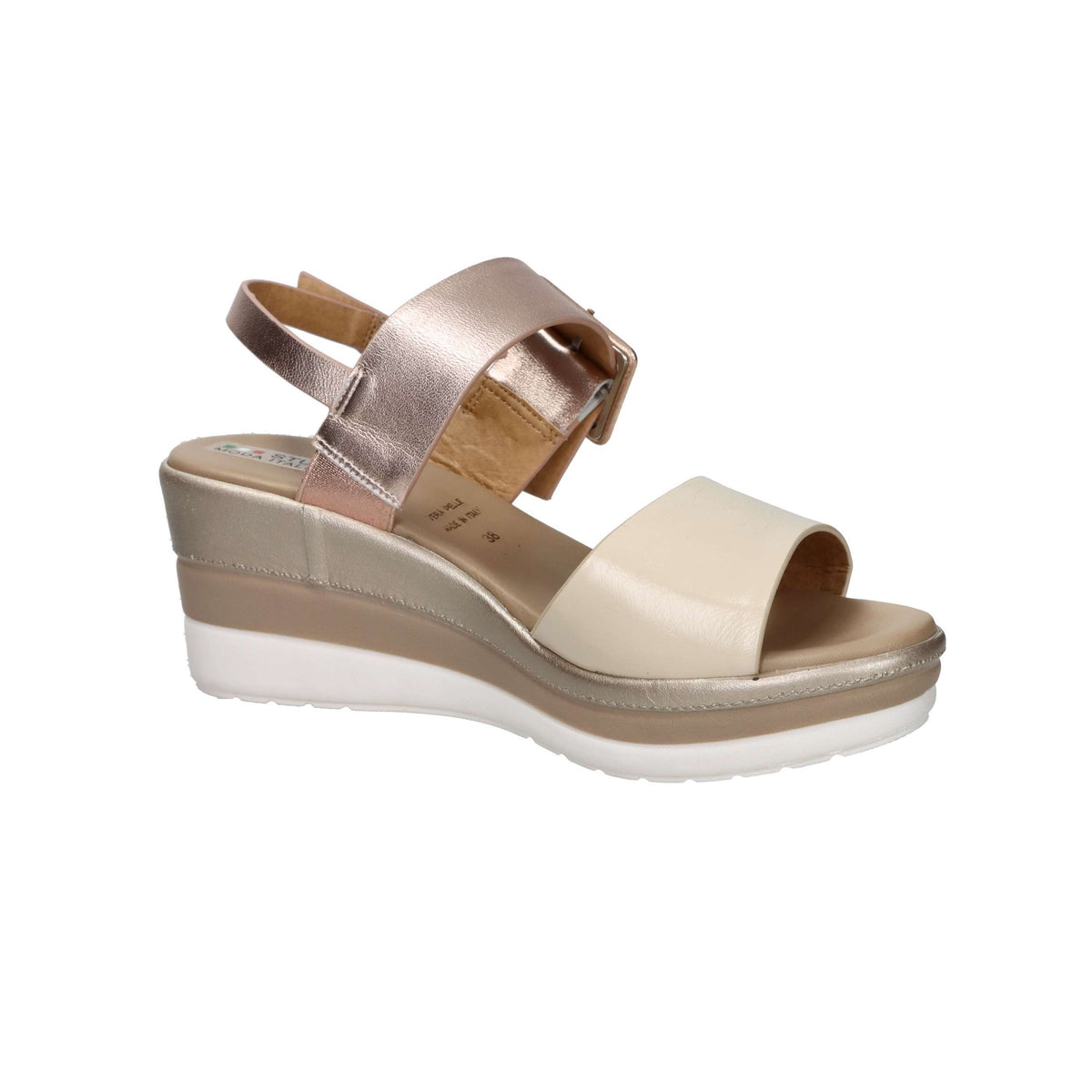 Tredy's Donna Sandali con zeppa 84215-E5 Beige/Cipria