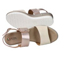 Tredy's Donna Sandali con zeppa 84215-E5 Beige/Cipria