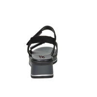 SPACE MODA Donna Sandali con zeppa 12422 Nero