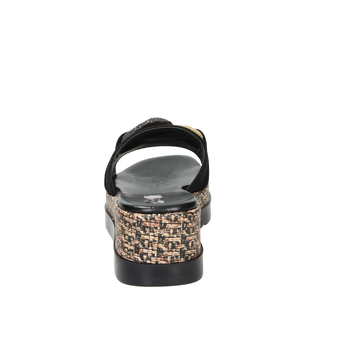 SPACE MODA Donna Ciabatte con zeppa 50131-E5 Nero