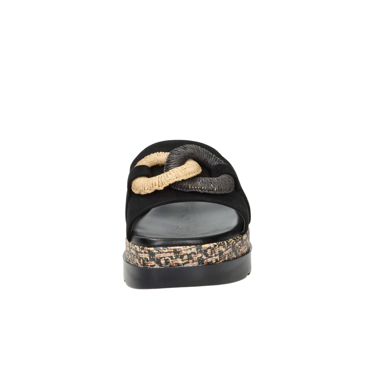 SPACE MODA Donna Ciabatte con zeppa 50131-E5 Nero