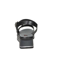 SPACE MODA Donna Sandali con zeppa 12294 Nero