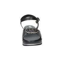 SPACE MODA Donna Sandali con zeppa 12294 Nero