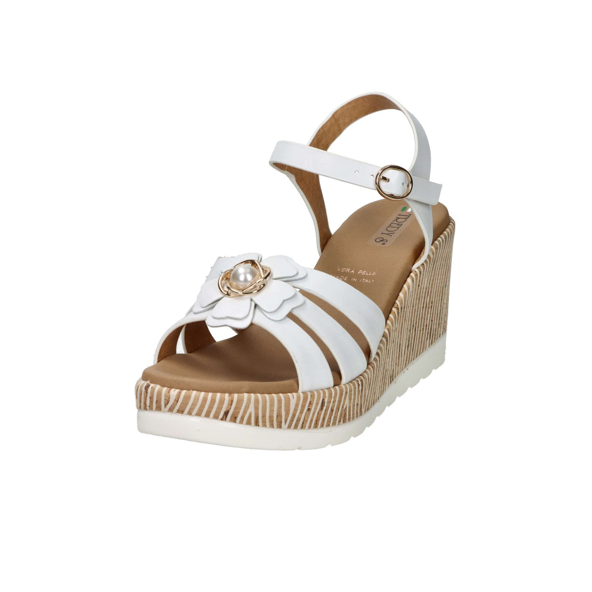 Tredy's Donna Sandali con zeppa 2451202 Bianco