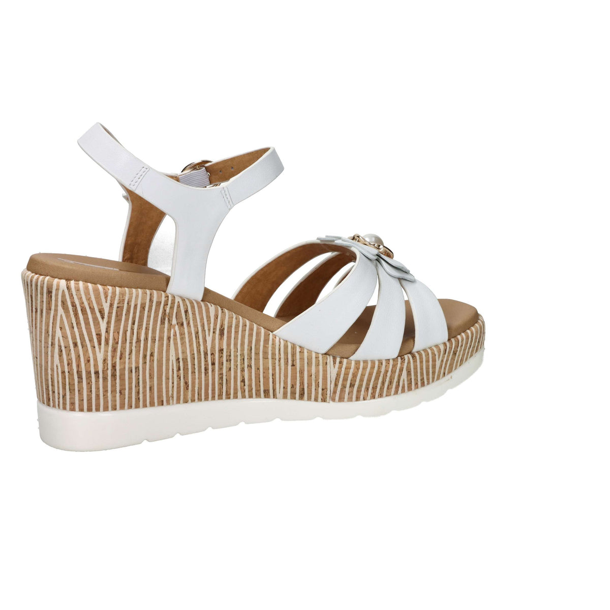 Tredy's Donna Sandali con zeppa 2451202 Bianco