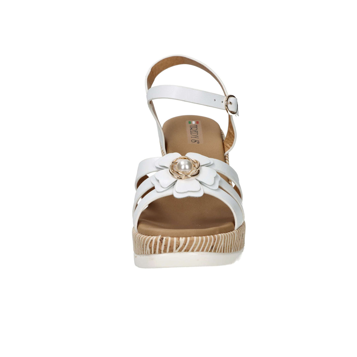 Tredy's Donna Sandali con zeppa 2451202 Bianco