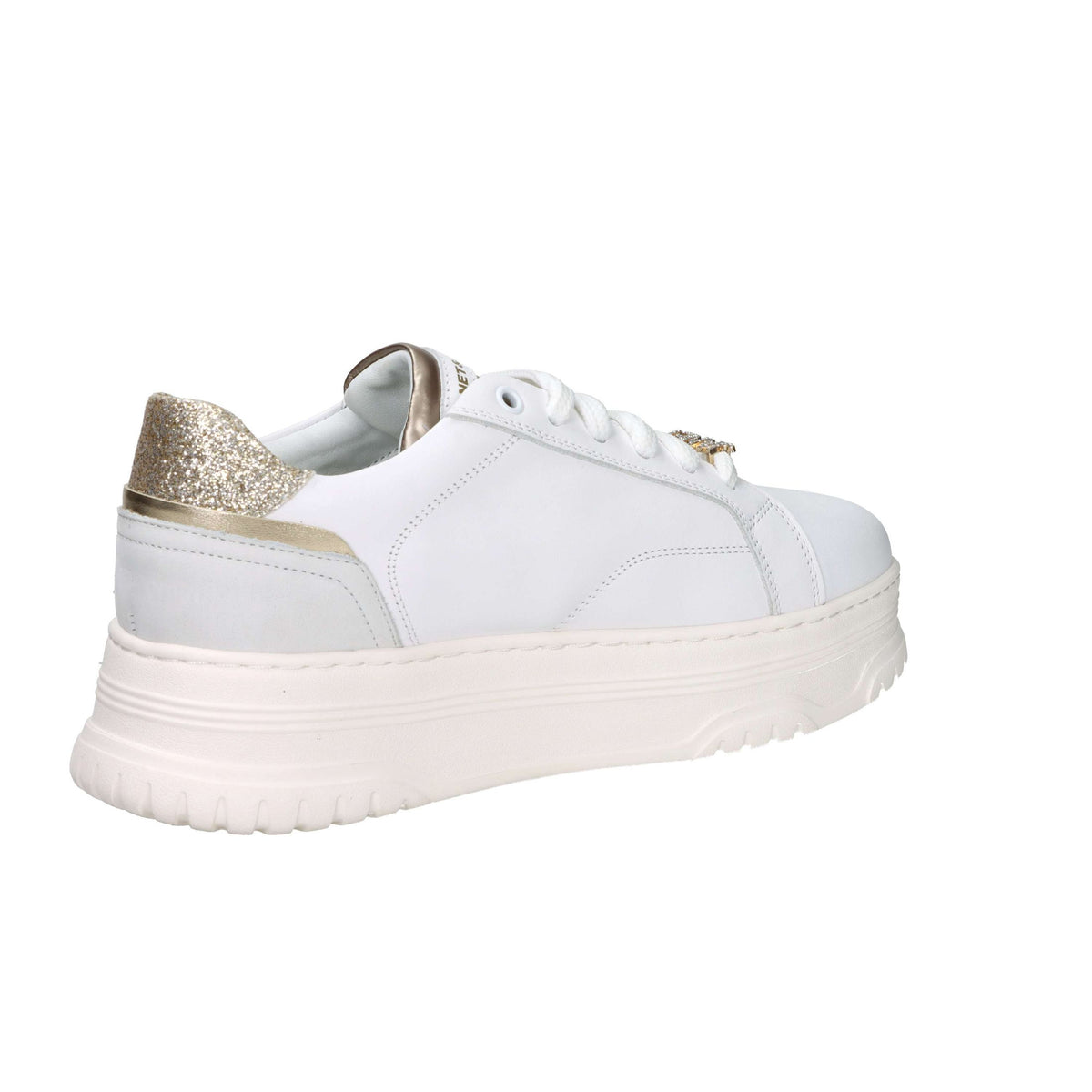 JANET & JANET Donna Sneakers bassa J-422 Bianco/Oro