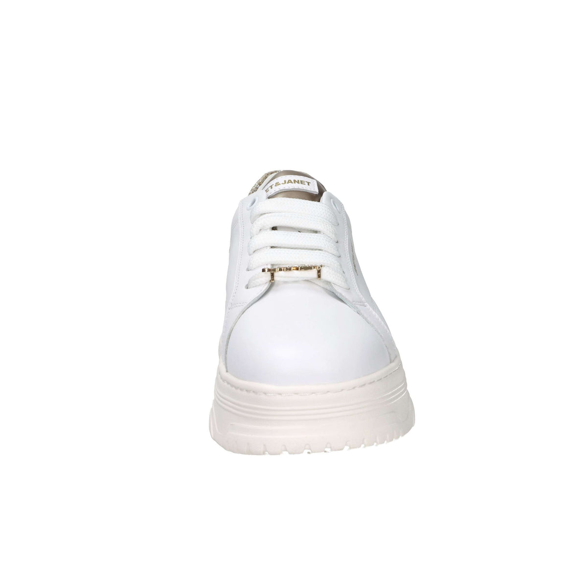 JANET & JANET Donna Sneakers bassa J-422 Bianco/Oro