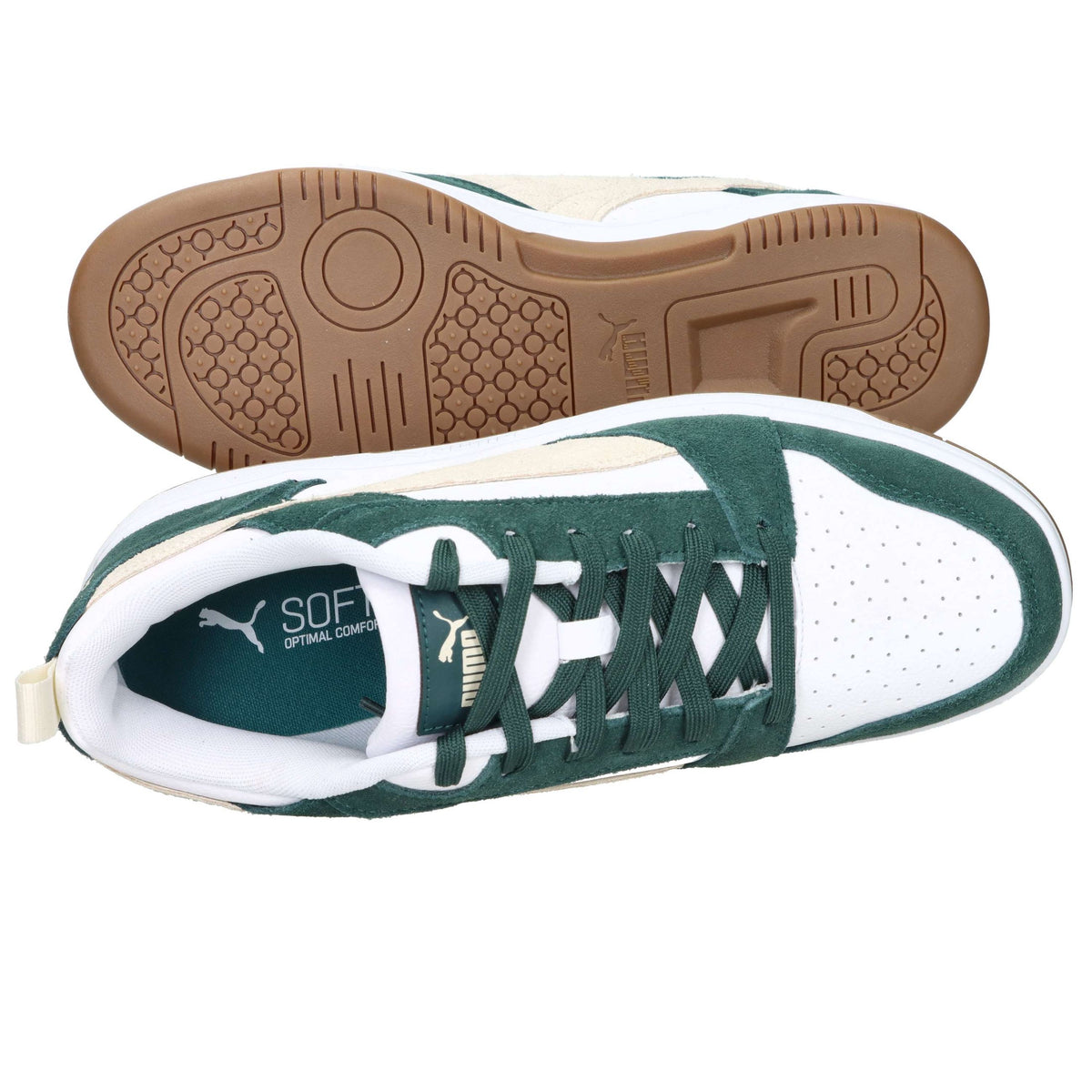 Puma Uomo Sneakers bassa 402262 Bianco/Verdone