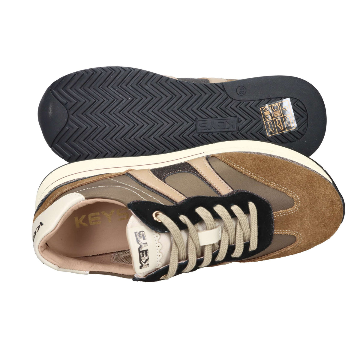 KEYS Donna Sneakers bassa K-11290 Marrone