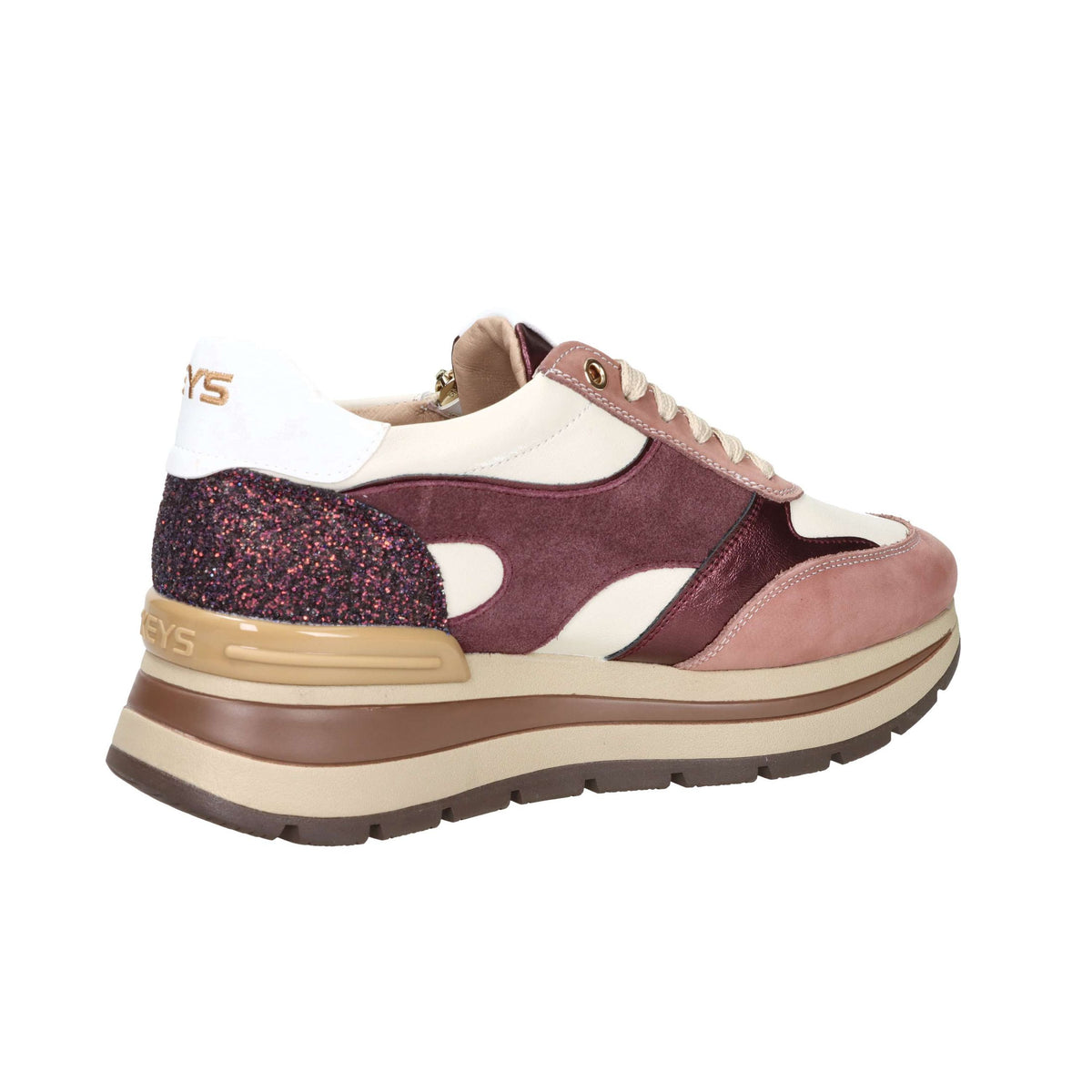 KEYS Donna Sneakers bassa K-11230 Bordeaux