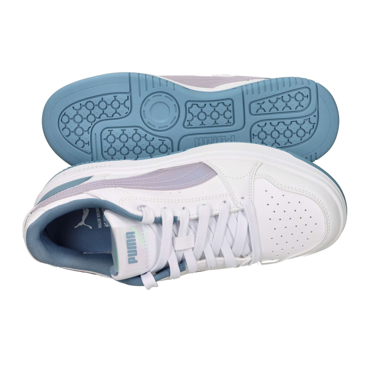 Puma Bambine e ragazze Sneakers bassa 404106 Bianco/Glicine