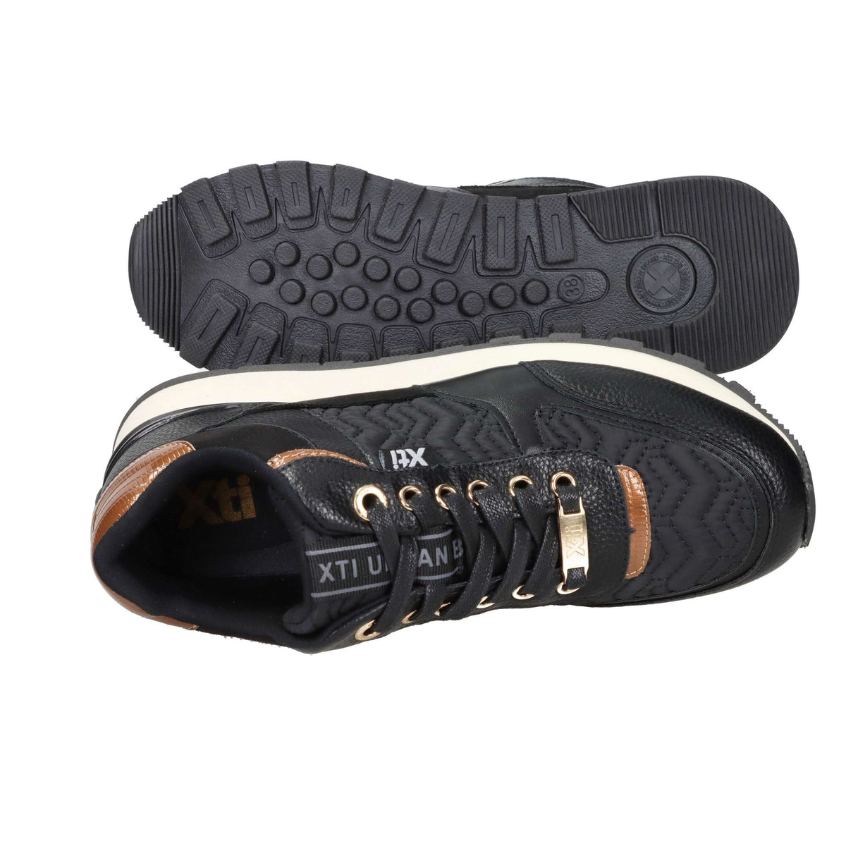 Xti Donna Sneakers bassa 140016 Nero
