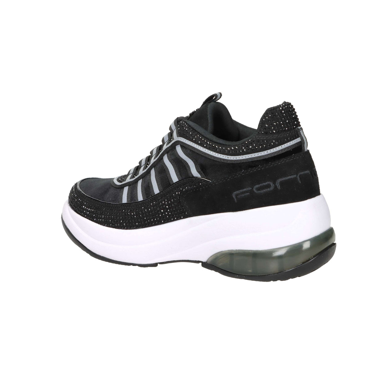FORNARINA Donna Sneakers bassa UP 90 Nero