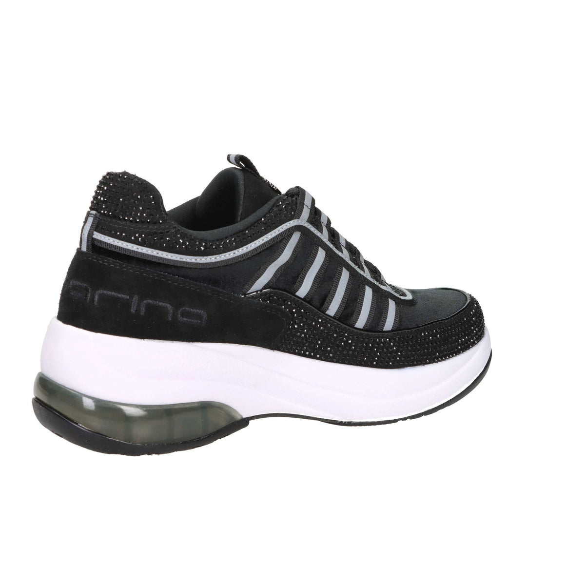 FORNARINA Donna Sneakers bassa UP 90 Nero