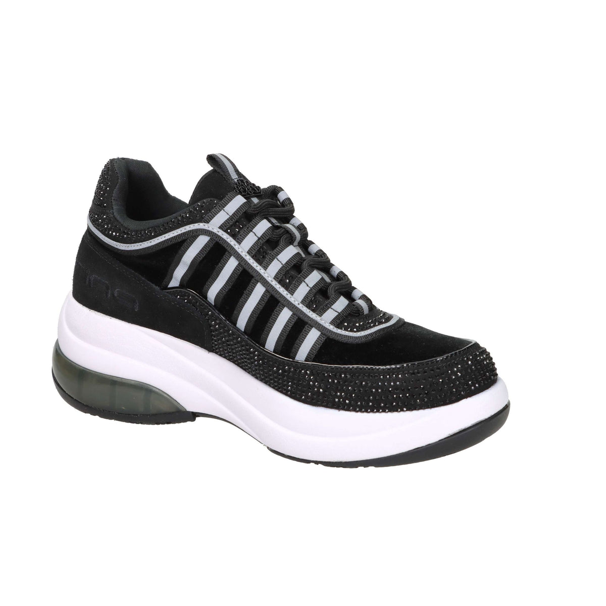 FORNARINA Donna Sneakers bassa UP 90 Nero