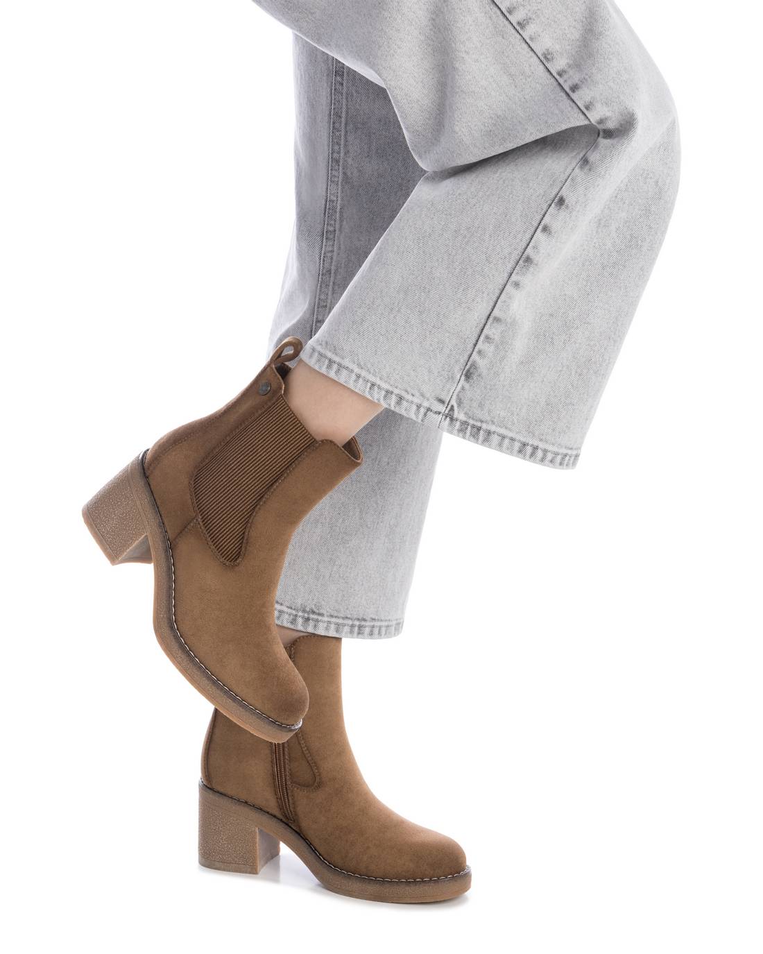 REFRESH Donna Stivaletti tacco 173039 Taupe