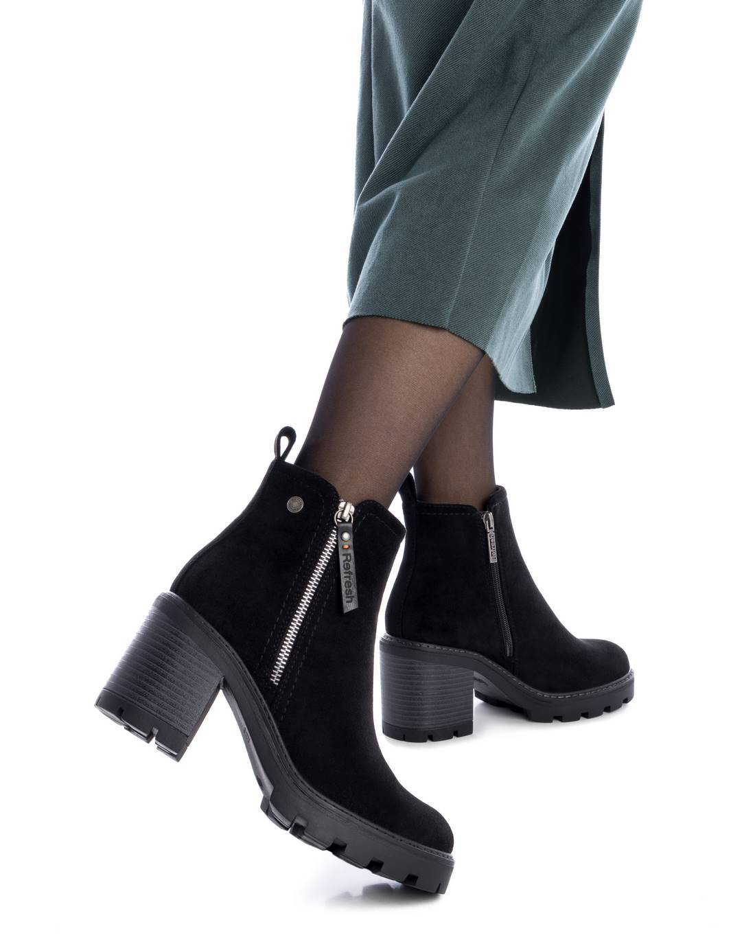 REFRESH Donna Stivaletti tacco 172125 Nero