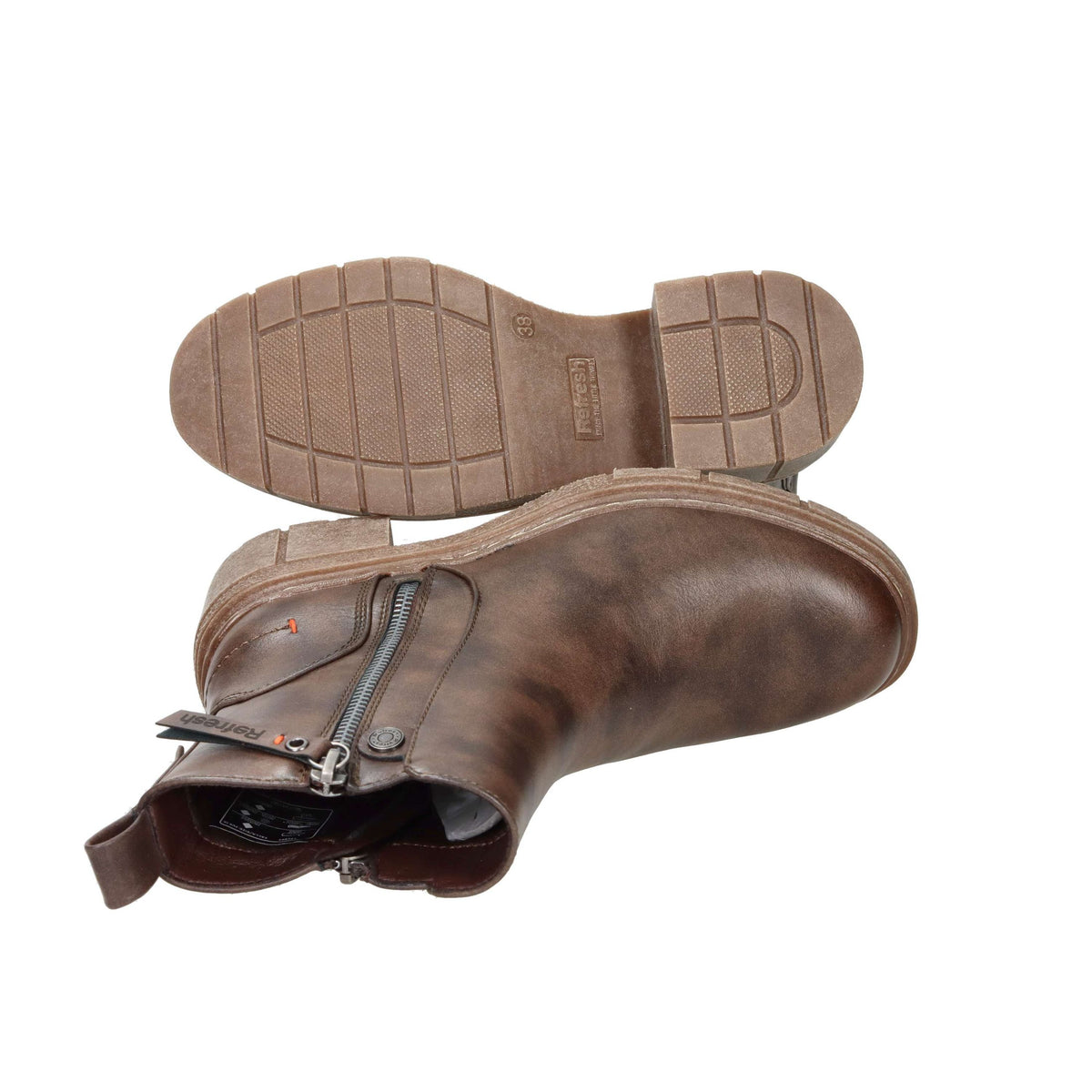 REFRESH Donna Stivaletti tacco 171993 Marrone