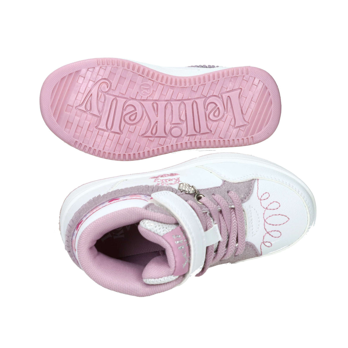 Lelli Kelly Bambine e ragazze Sneakers alta LKAA8096 Bianco/Rosa