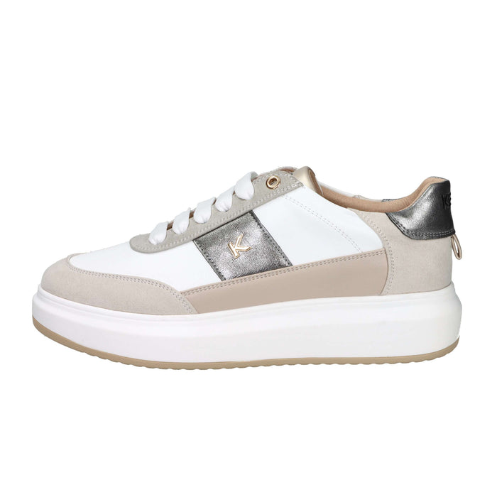 KEYS Donna Sneakers bassa K-11203 Bianco/Beige