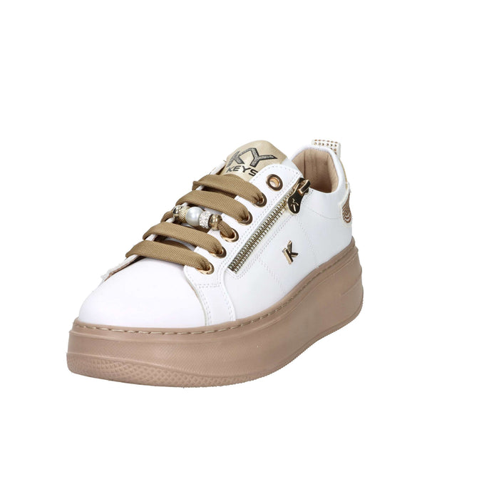 KEYS Donna Sneakers bassa K-11212 Bianco