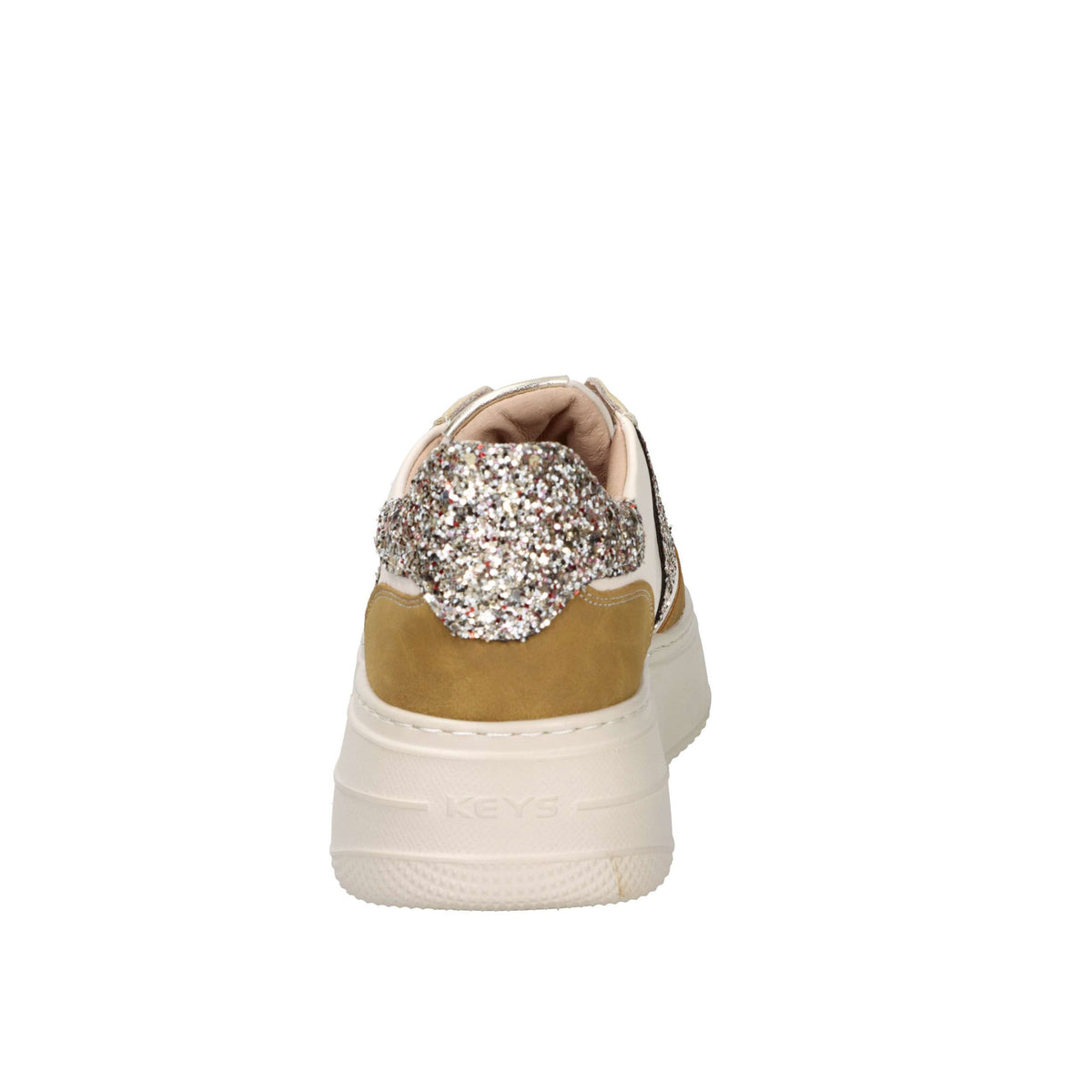 KEYS Donna Sneakers bassa K-11211 Beige/Cuoio