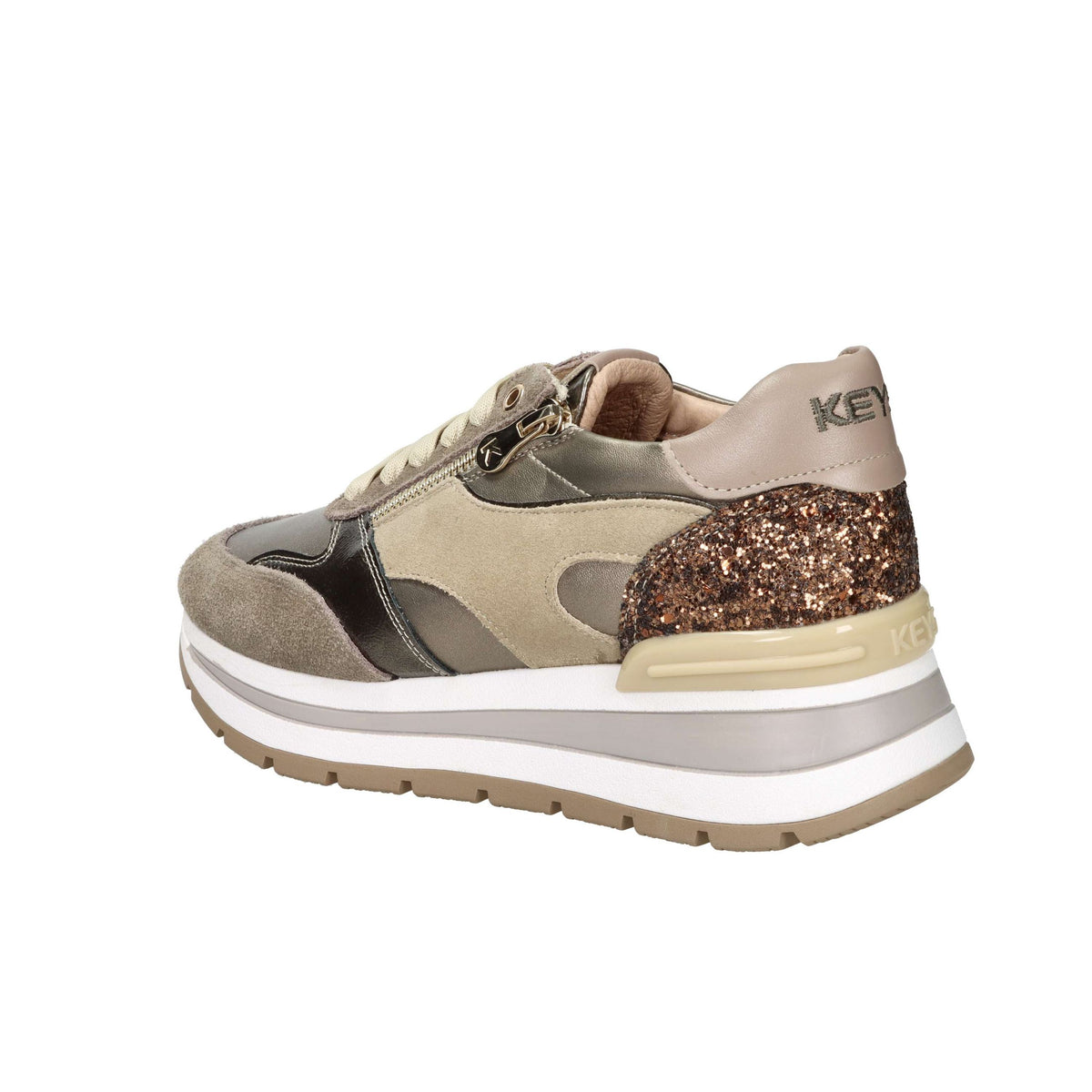 KEYS Donna Sneakers bassa K-11230 Taupe