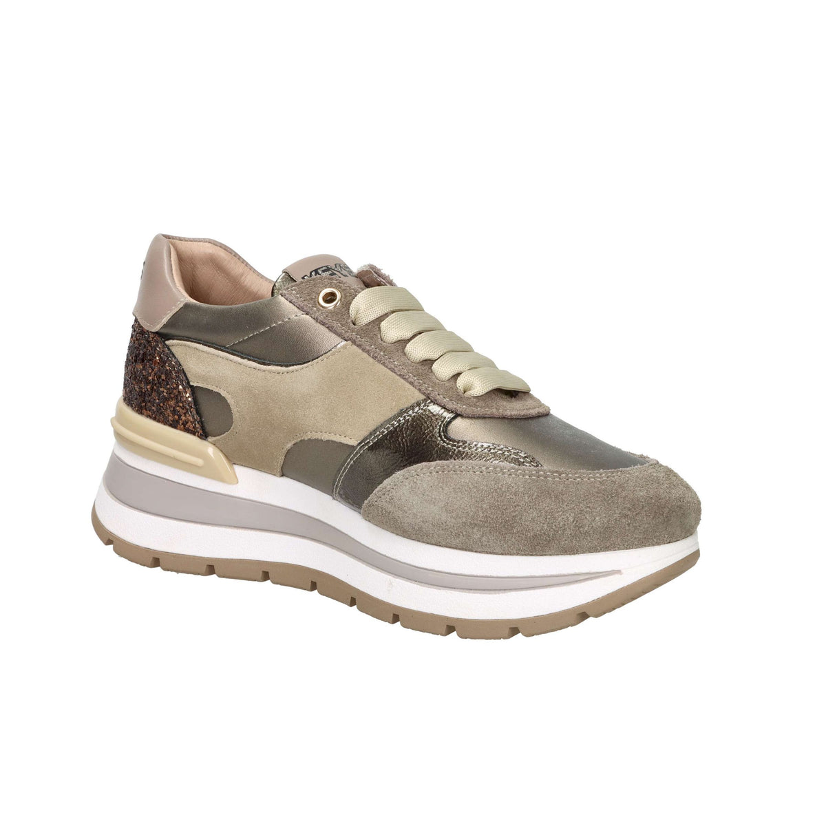 KEYS Donna Sneakers bassa K-11230 Taupe