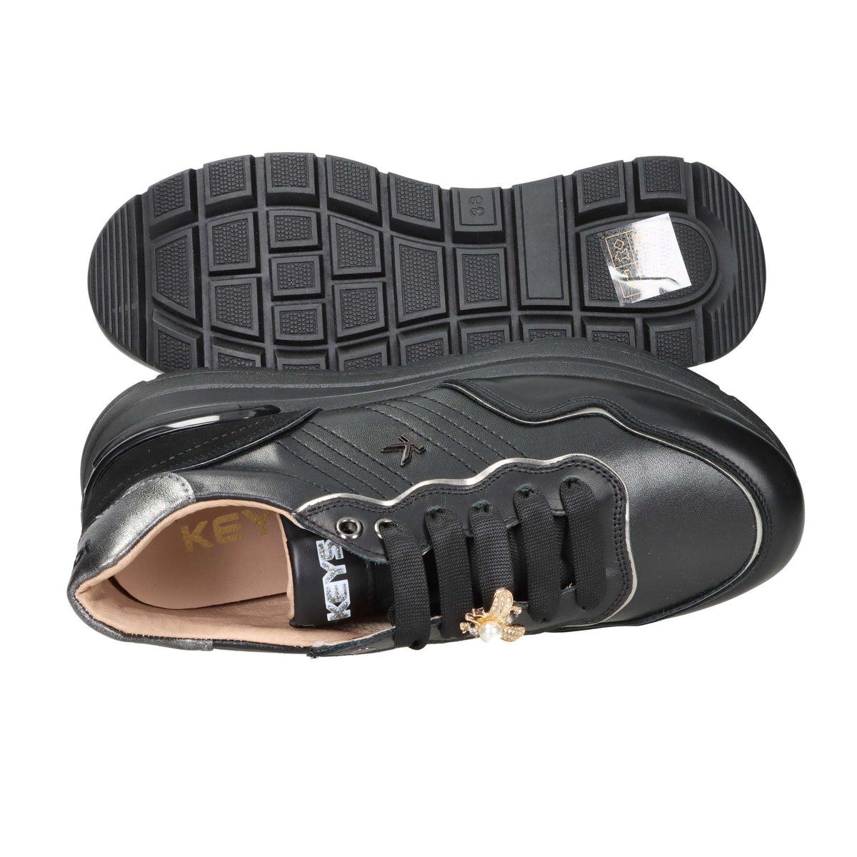 KEYS Donna Sneakers bassa K-11232 Nero