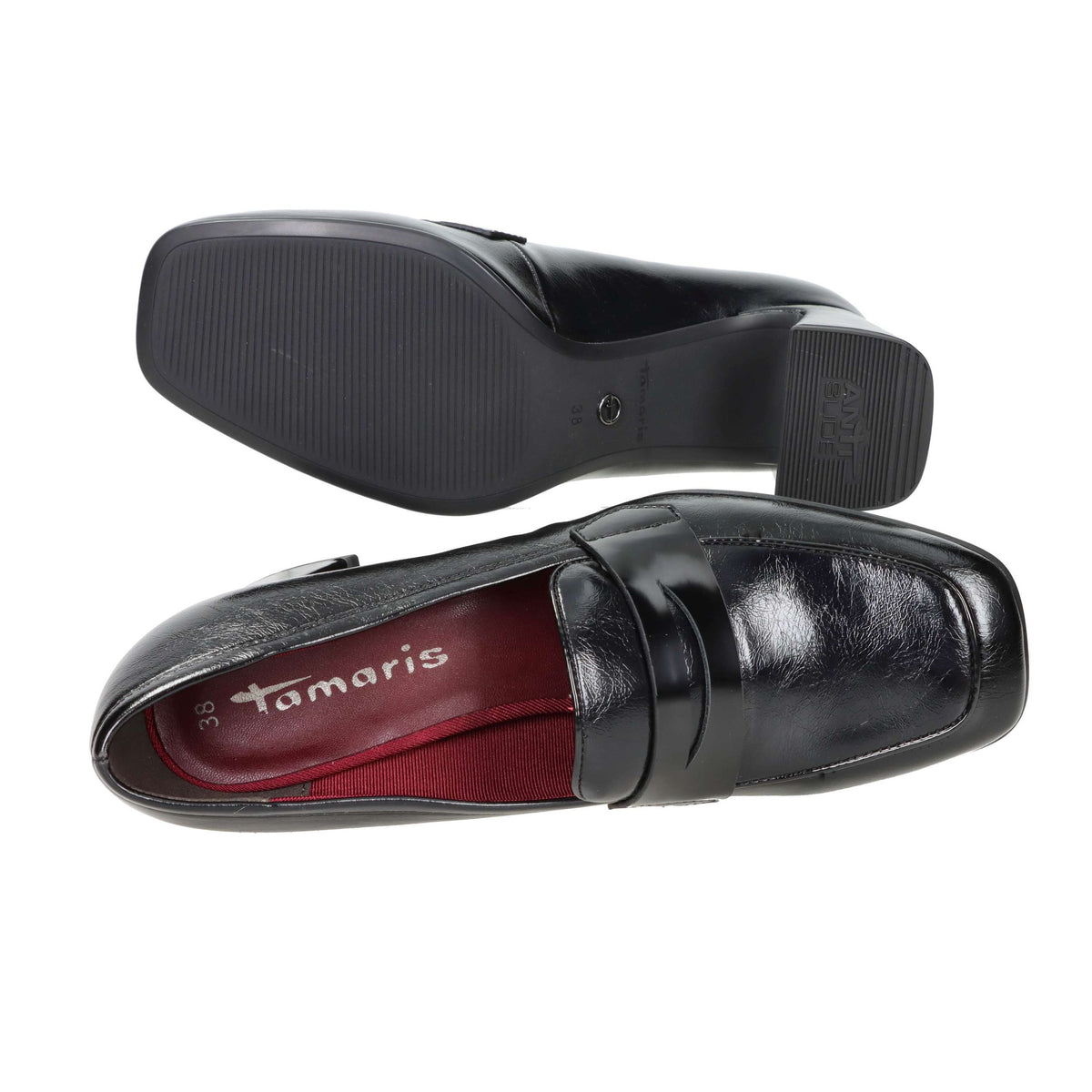 Tamaris Donna Mocassino tacco 1-24466-45 Nero
