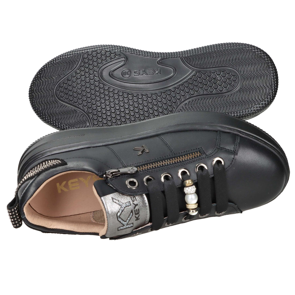 KEYS Donna Sneakers bassa K-11212 Nero