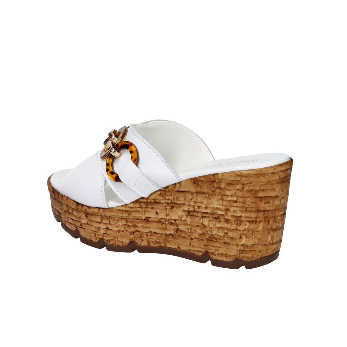 NOVAFLEX Donna Ciabatte con zeppa VERCEIA Bianco