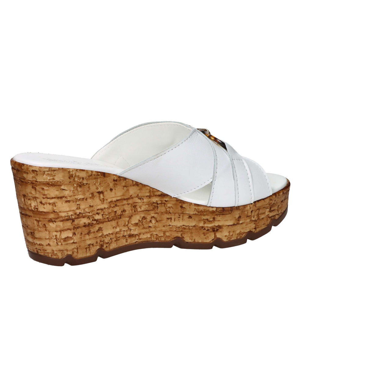 NOVAFLEX Donna Ciabatte con zeppa VERCEIA Bianco