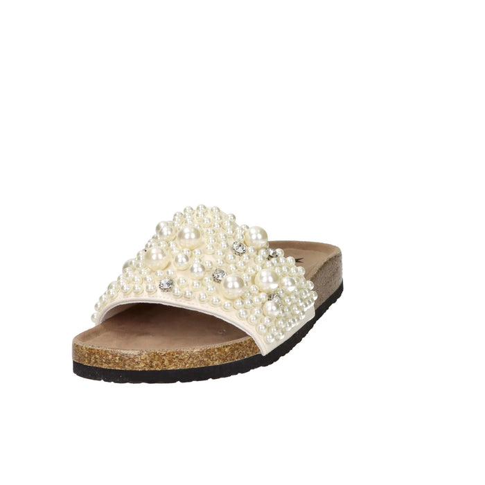 Shop Art Donna Ciabatte basse SASS250281 Panna