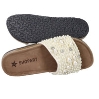 Shop Art Donna Ciabatte basse SASS250281 Panna