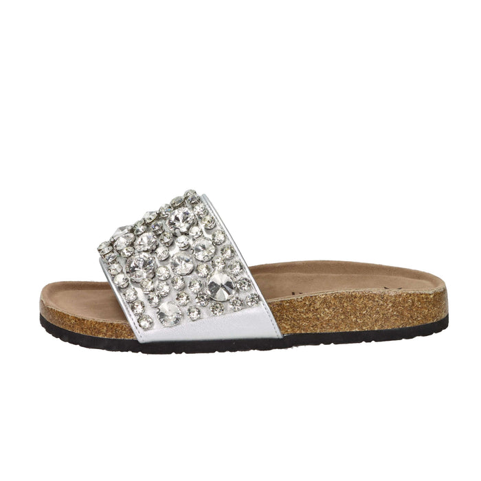 Shop Art Donna Ciabatte basse SASS250281 Argento