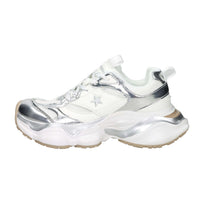 Shop Art Donna Sneakers bassa SASS250241 Bianco/Argento