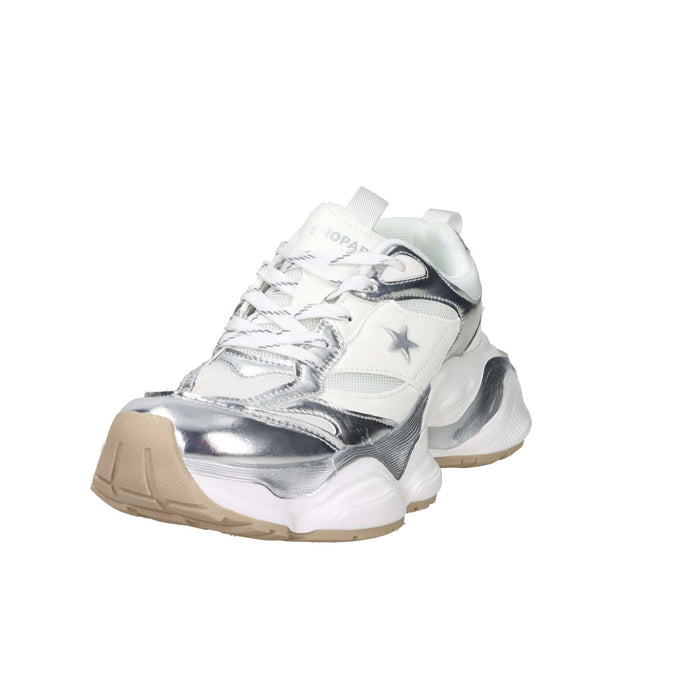 Shop Art Donna Sneakers bassa SASS250241 Bianco/Argento