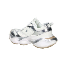 Shop Art Donna Sneakers bassa SASS250241 Bianco/Argento