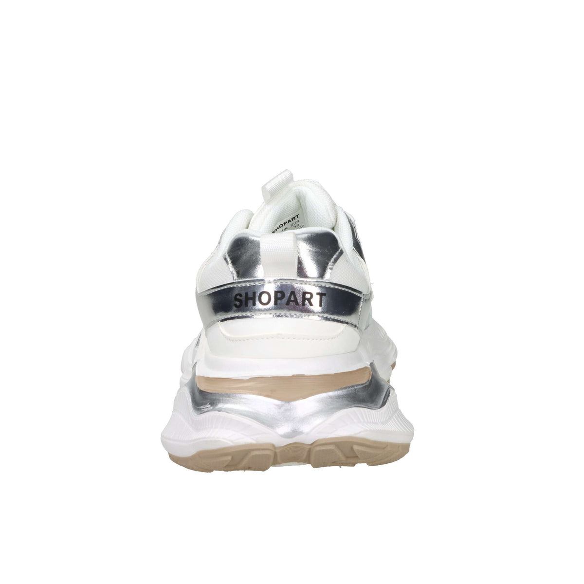 Shop Art Donna Sneakers bassa SASS250241 Bianco/Argento