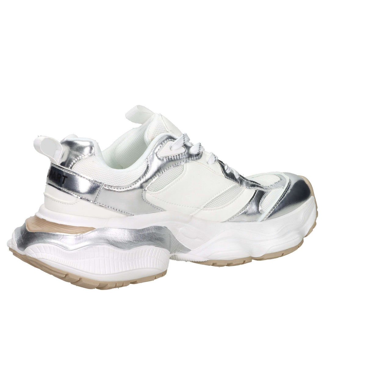 Shop Art Donna Sneakers bassa SASS250241 Bianco/Argento