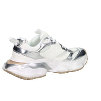 Shop Art Donna Sneakers bassa SASS250241 Bianco/Argento