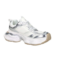 Shop Art Donna Sneakers bassa SASS250241 Bianco/Argento
