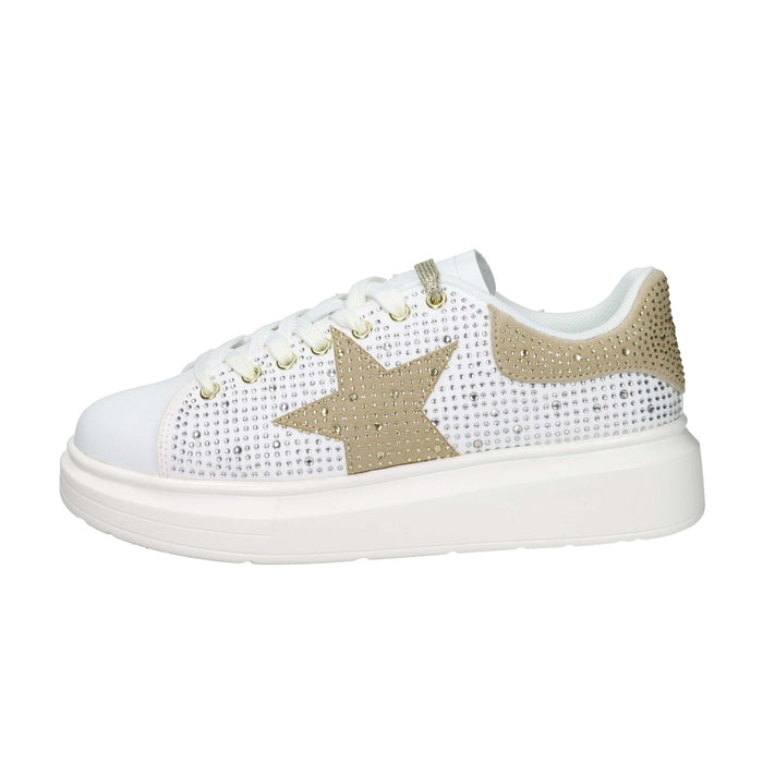 Shop Art Donna Sneakers bassa SASS250209 Bianco/Oro