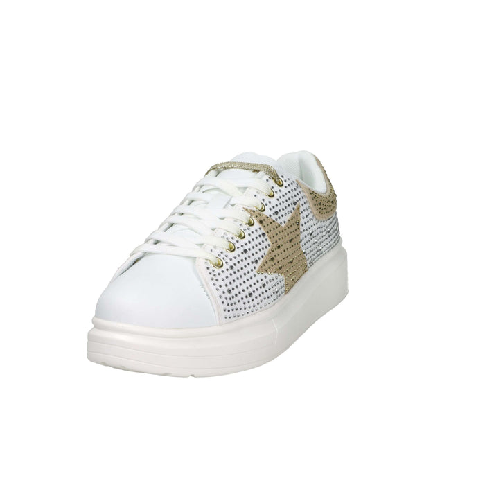 Shop Art Donna Sneakers bassa SASS250209 Bianco/Oro
