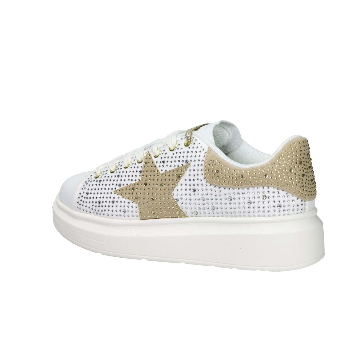 Shop Art Donna Sneakers bassa SASS250209 Bianco/Oro