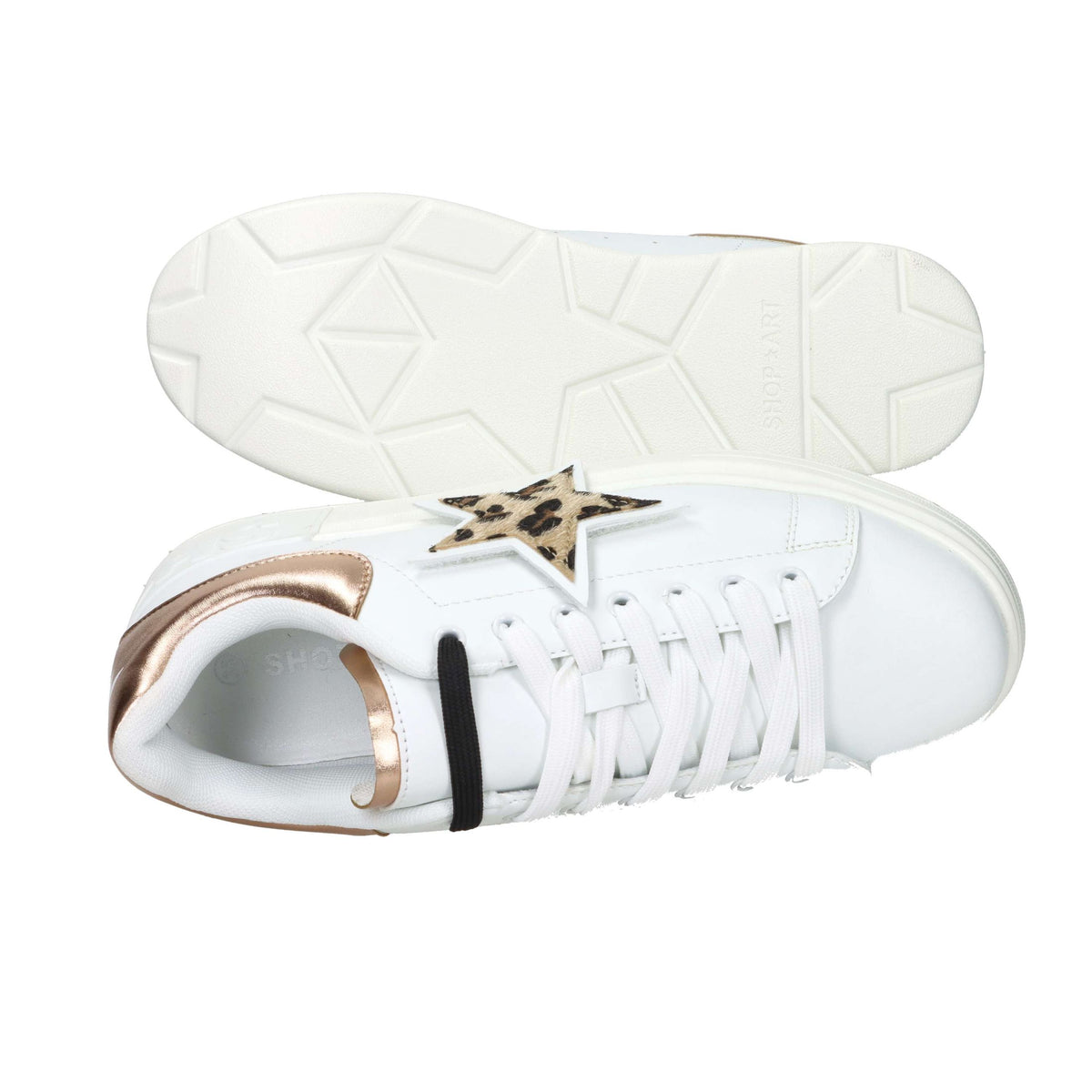 Shop Art Donna Sneakers bassa SASS250216 Bianco/Cipria
